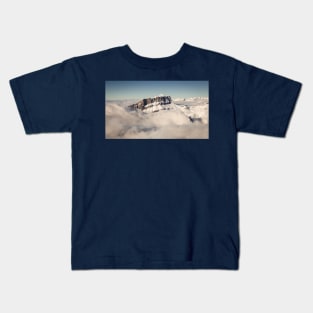 Snow Covered French Mountain Landscape Kids T-Shirt